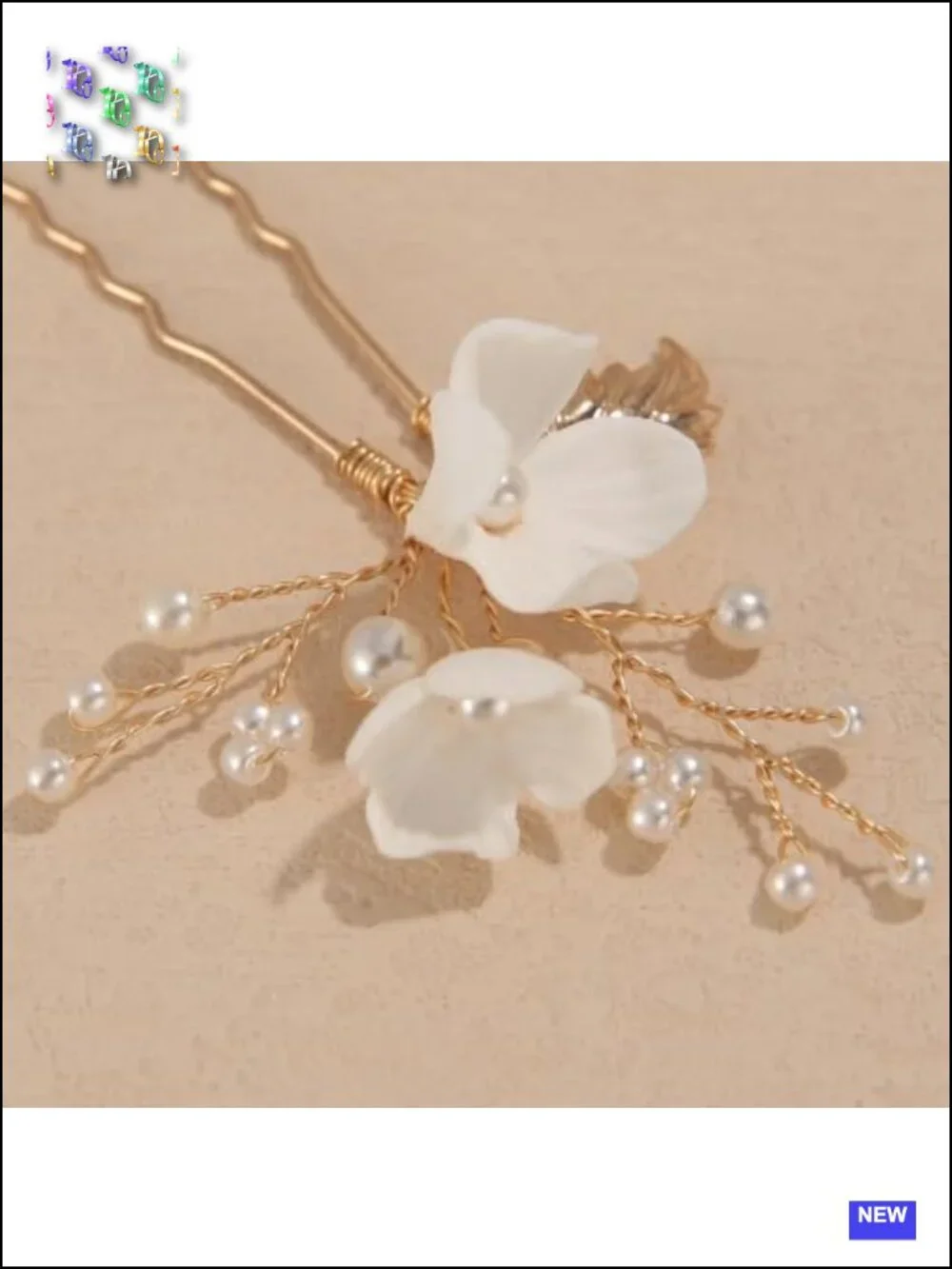 Handmade Pearl Floral Bridal Hair Pins Wedding Hair Accessories